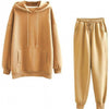 Casual Fleece Sweater Pants Suit