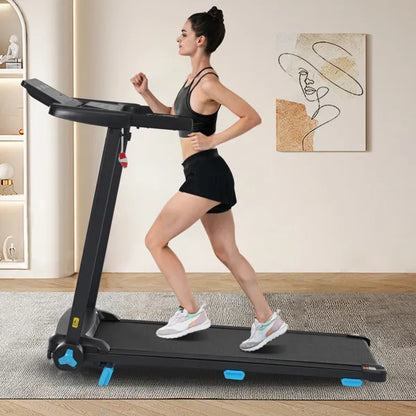 Treadmill With Incline, 3.0HP Quiet Foldable Treadmills For Home, 10.0MPH 300 LBS Weight Capacity Home Exercise Equipment Treadmills With Heart Rate Sensors,Type C & USB Charge Station ,Bluetooth