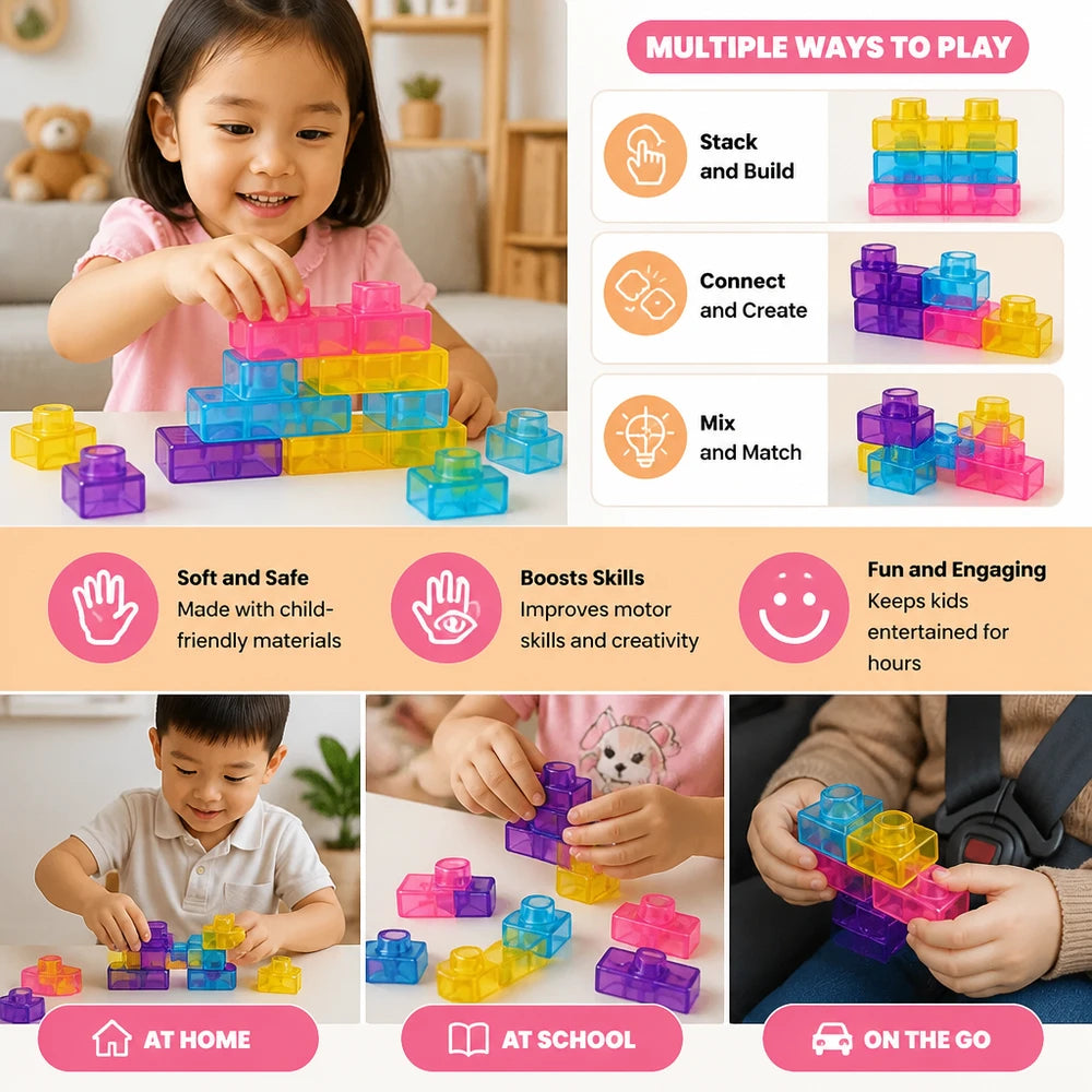 Soft Jelly Gummy Building Blocks