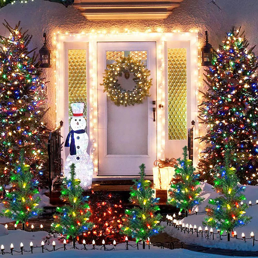Solar Christmas Tree Outdoor Courtyard Decoration Landscape Lamp