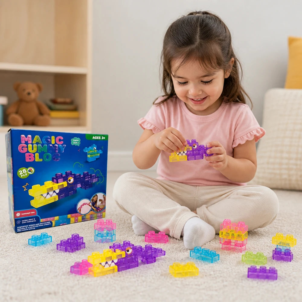 Soft Jelly Gummy Building Blocks