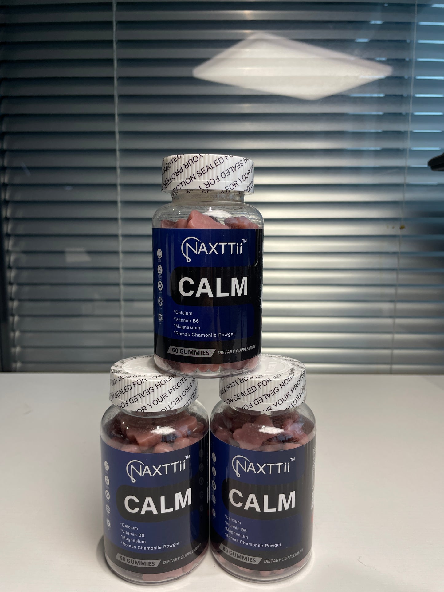 CALM Vitamin B6 Sleep Gummies A Blend Of Berries Vegan Plant-based Non GMO  Gluten Free And Gelatin Free. Help You Fall Asleep Naturally
