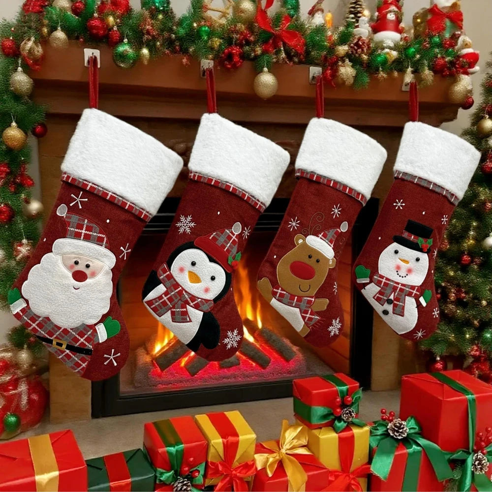 Christmas Stocking Decoration Gift Bag