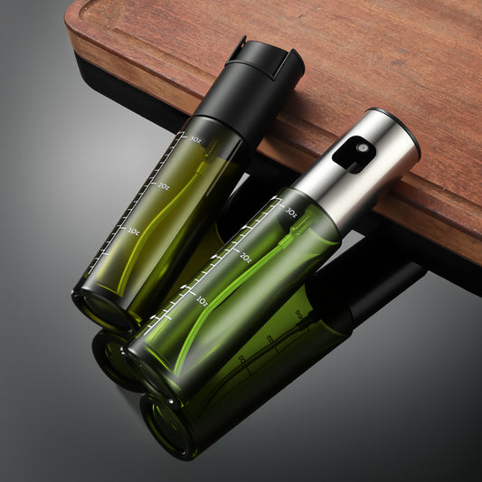 Blackout Oil Bottle Stainless Steel Mist Sprayer Glass Oil Spray Bottle