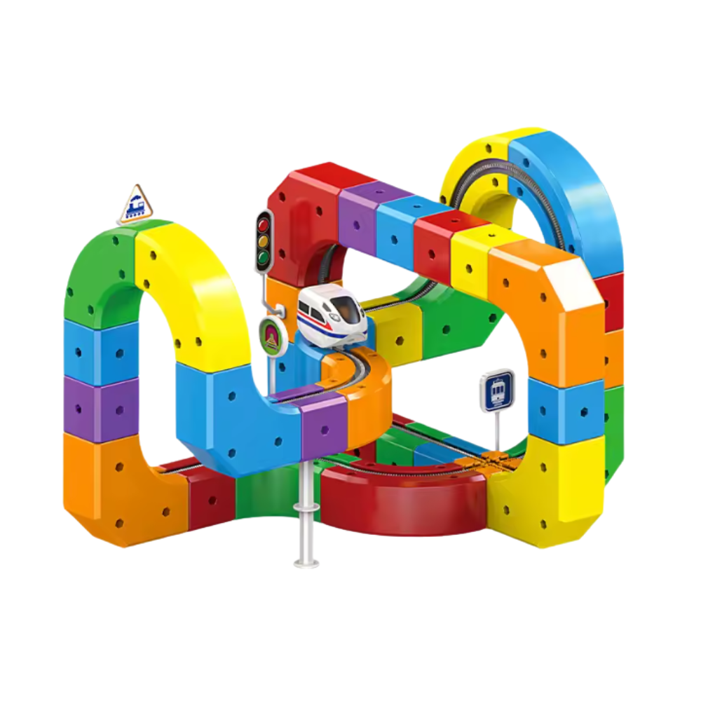 Magnetic Rail Car Builder Set