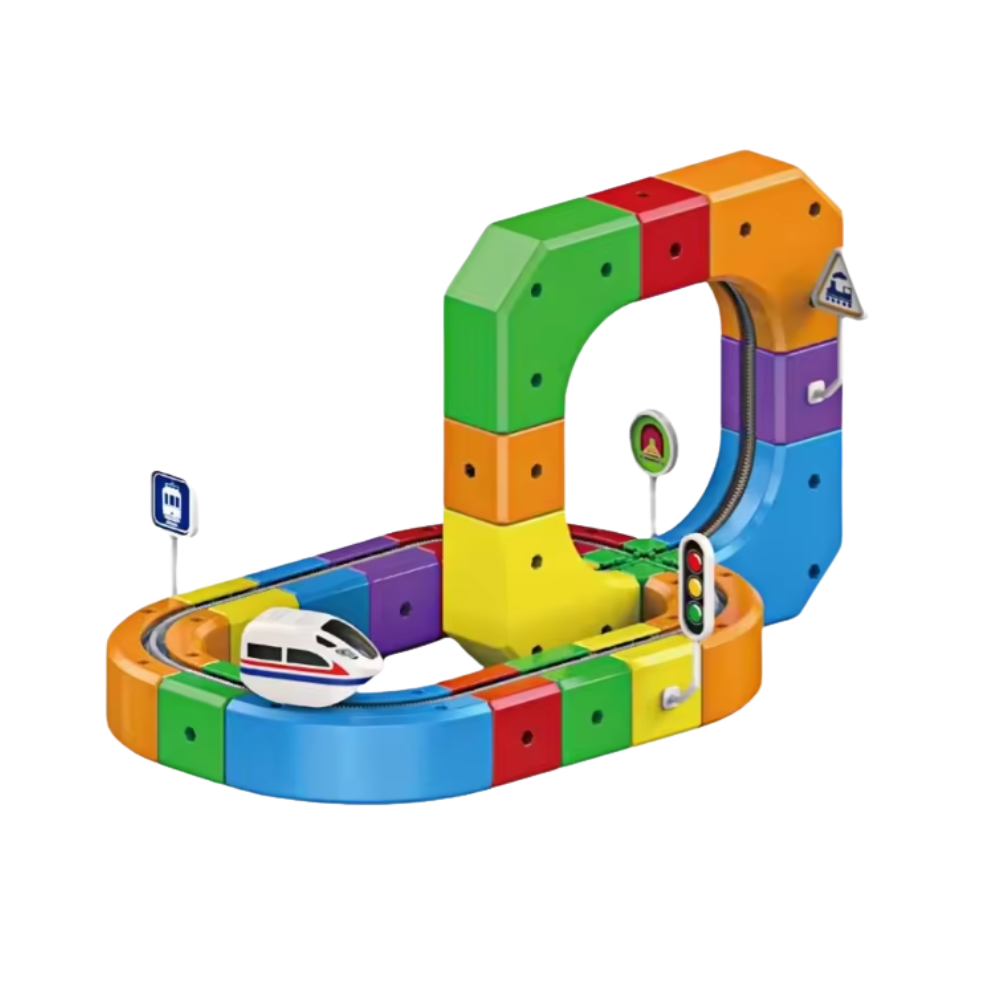 Magnetic Rail Car Builder Set