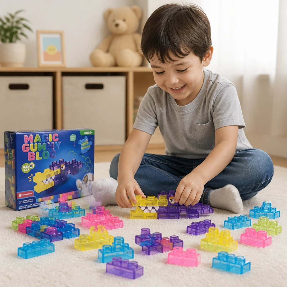 Soft Jelly Gummy Building Blocks