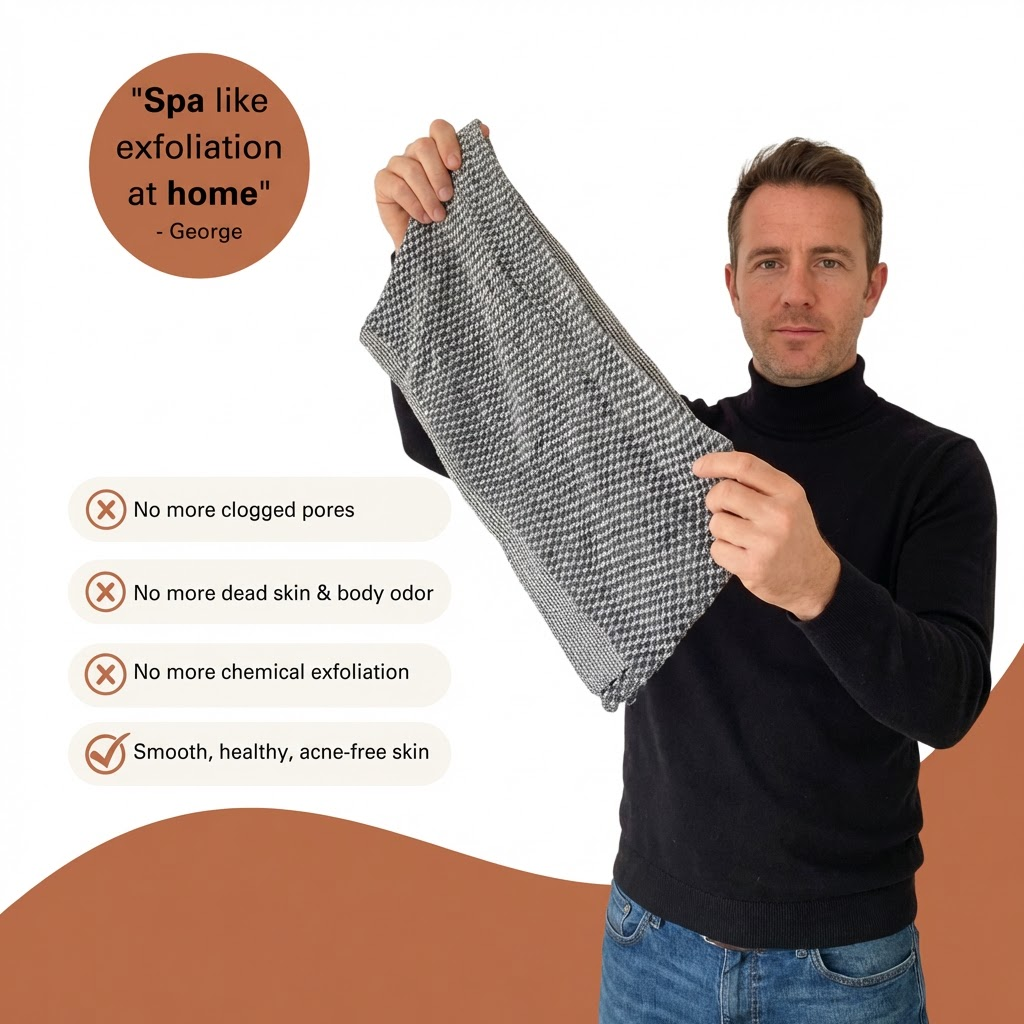 SkinWeave Gentle Exfoliating Shower Towel