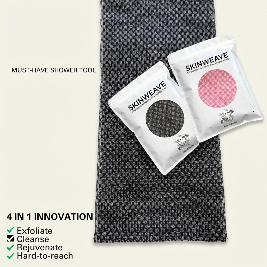 SkinWeave Gentle Exfoliating Shower Towel