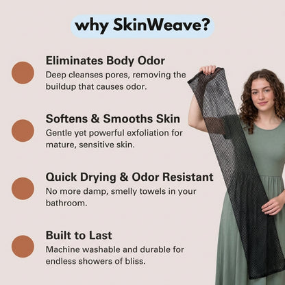SkinWeave Gentle Exfoliating Shower Towel