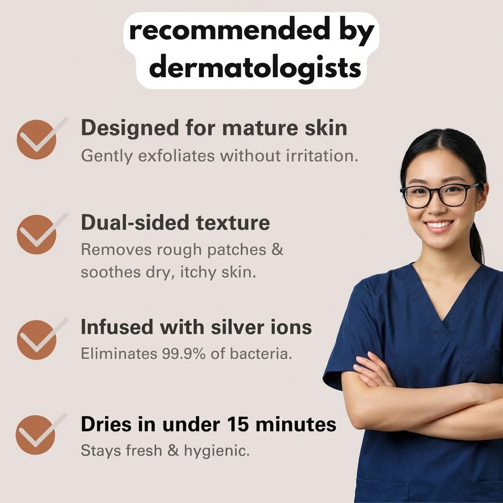 SkinWeave Gentle Exfoliating Shower Towel