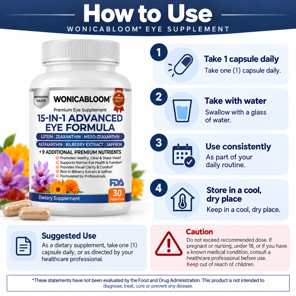 Wonica Bloom  15-in-1 Advanced Eye Formula