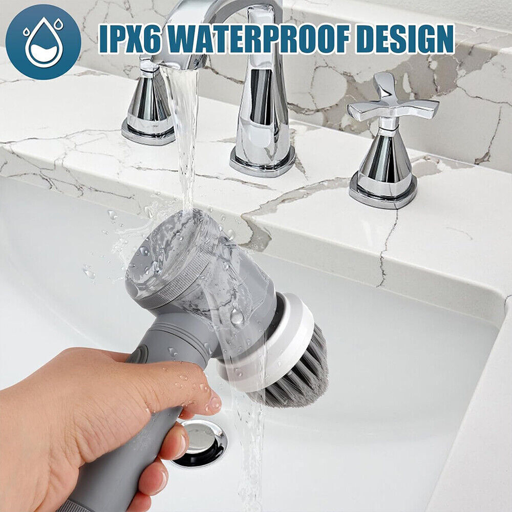 10 PCS Rechargeable Power Spin Cordless Scrubber