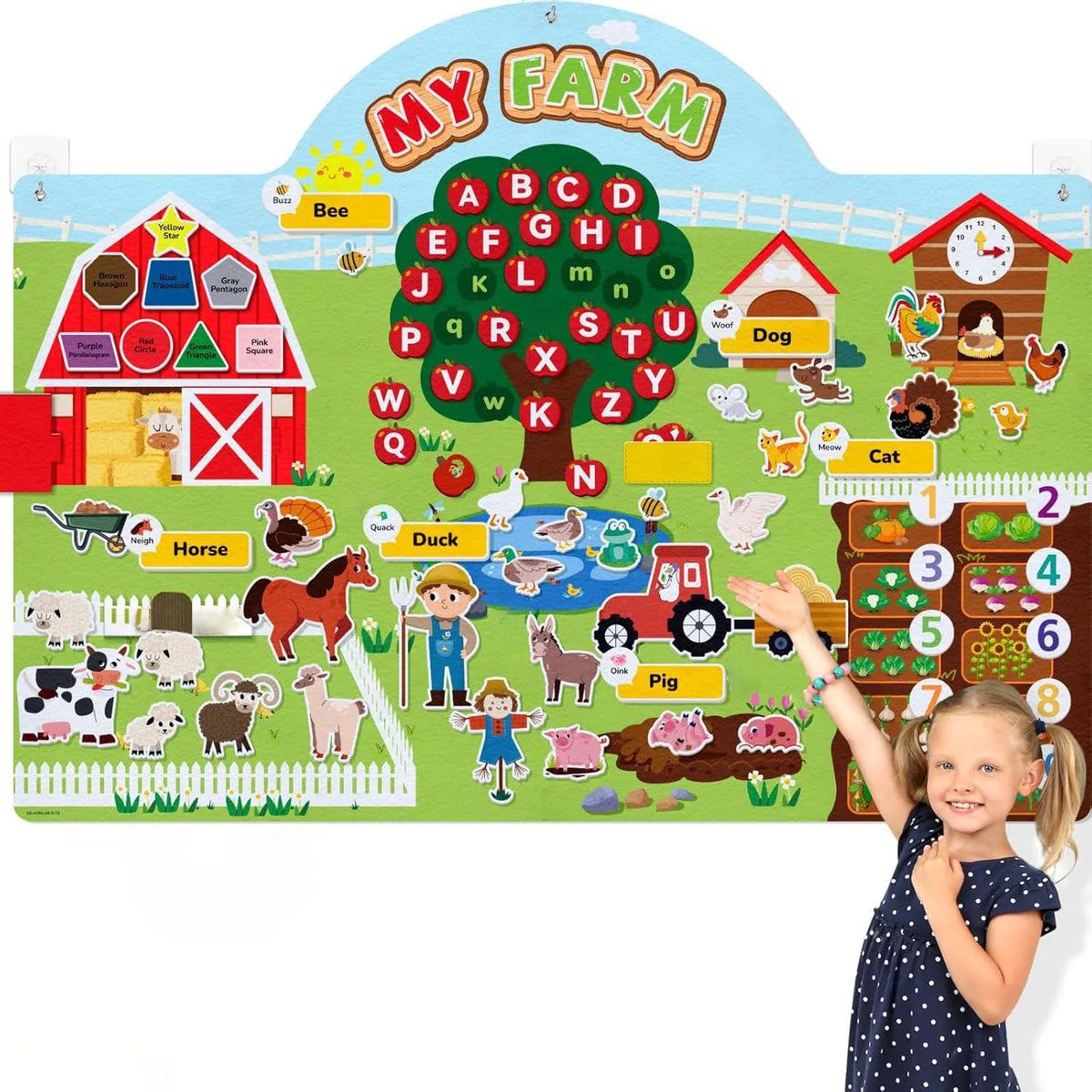 Farm Friends Felt Playset
