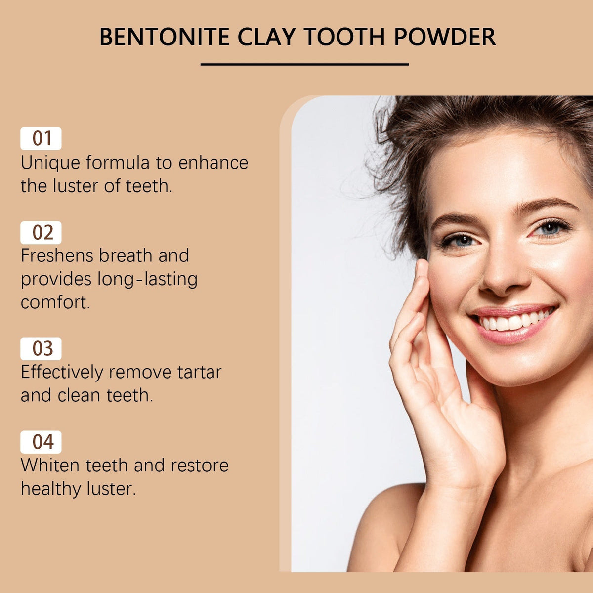 Eelhoe Volcanic Ash Teeth Daily Tooth Cleaning Powder