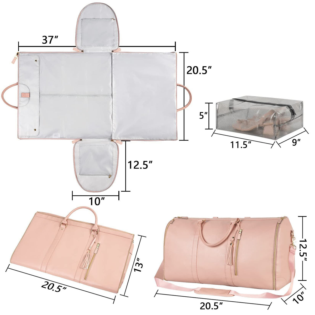Chic Travel Carryon Duffle Bag