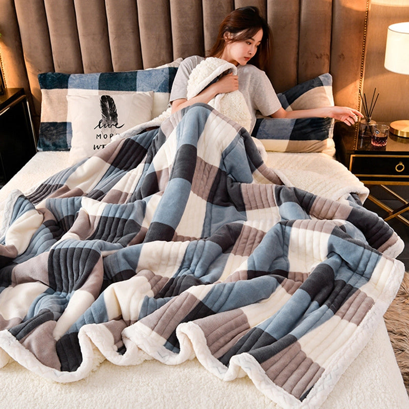 CloudSoft Cozy Sherpa Throw Blanket