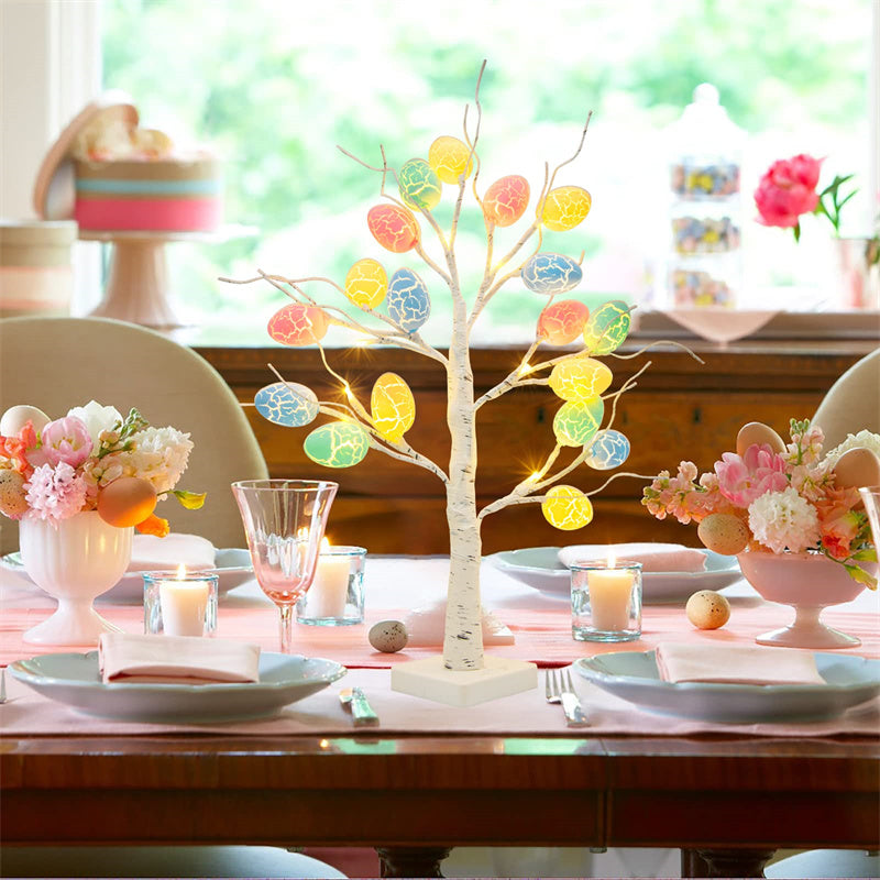 Instant Easter Ambience — Cozy LED Birch Tree Decor