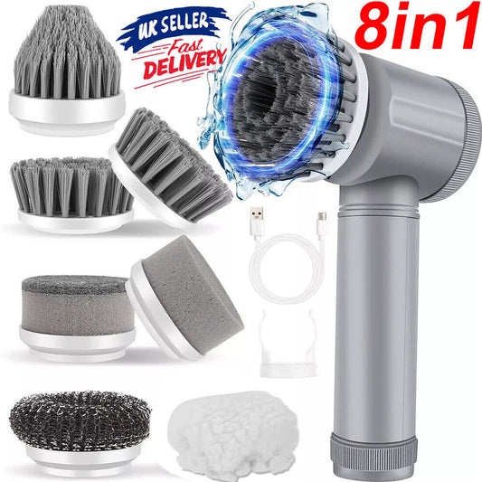 10 PCS Rechargeable Power Spin Cordless Scrubber