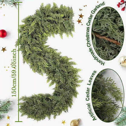 Cozy Cedar Holiday Garland Decor