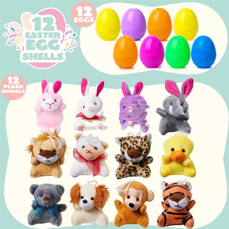 Cuddly Easter Egg Plush Animal Toy