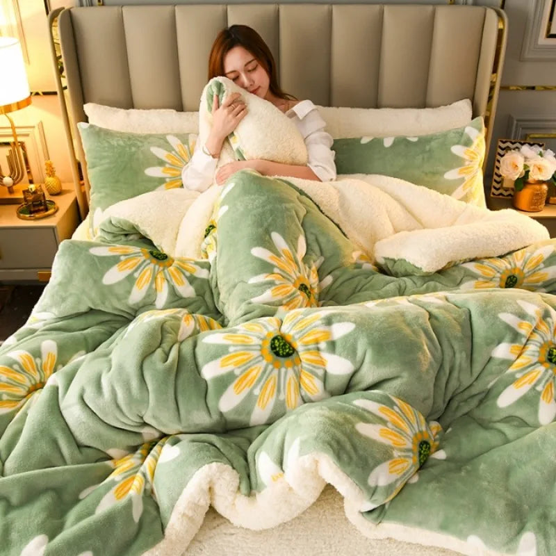 Cozy Winter Plush Blanket