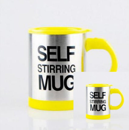 Auto Stirring Steel Coffee Mug