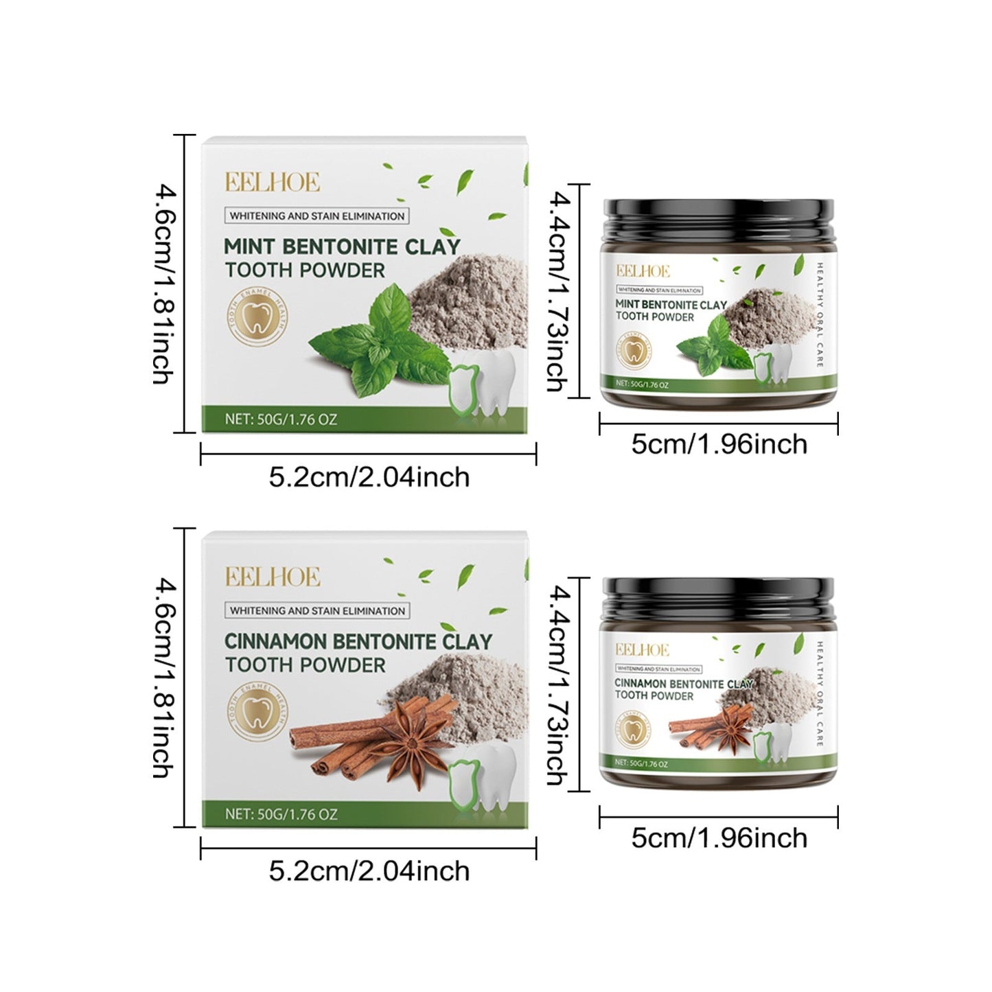 Eelhoe Volcanic Ash Teeth Daily Tooth Cleaning Powder