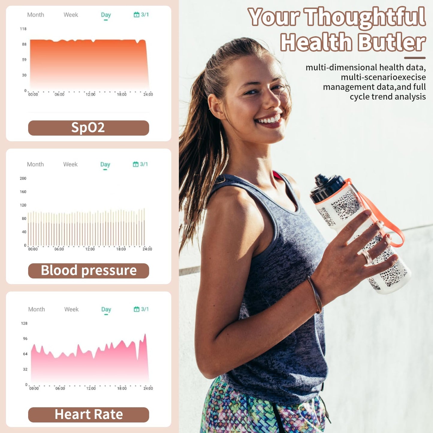Smart Ring For Women, Health & Fitness Tracker