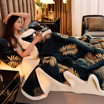 CloudSoft Cozy Sherpa Throw Blanket