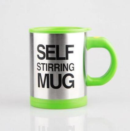 Auto Stirring Steel Coffee Mug
