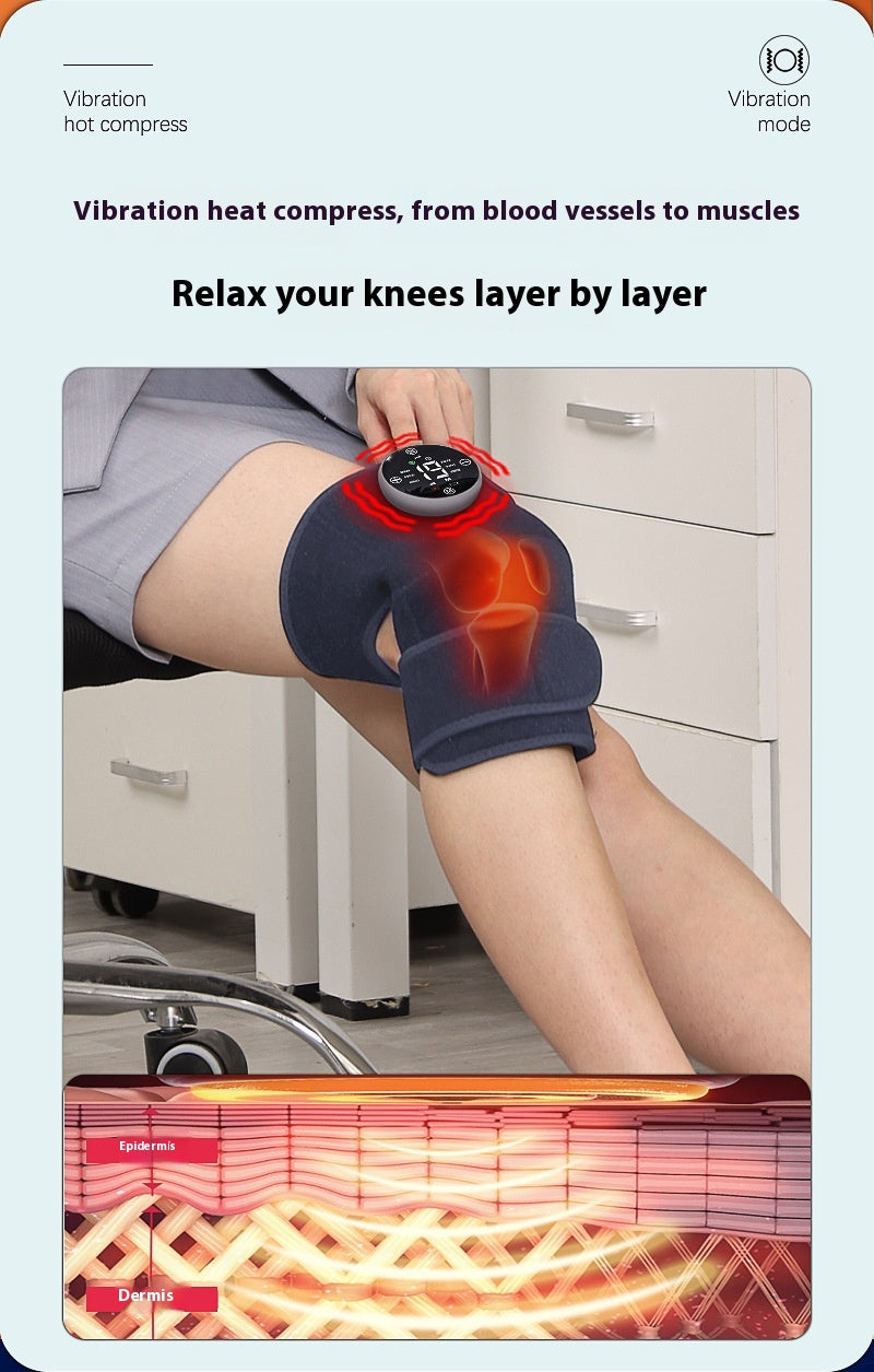 WarmFlex Self-Heating Vibration Knee Pad Massager