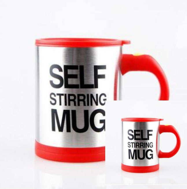 Auto Stirring Steel Coffee Mug