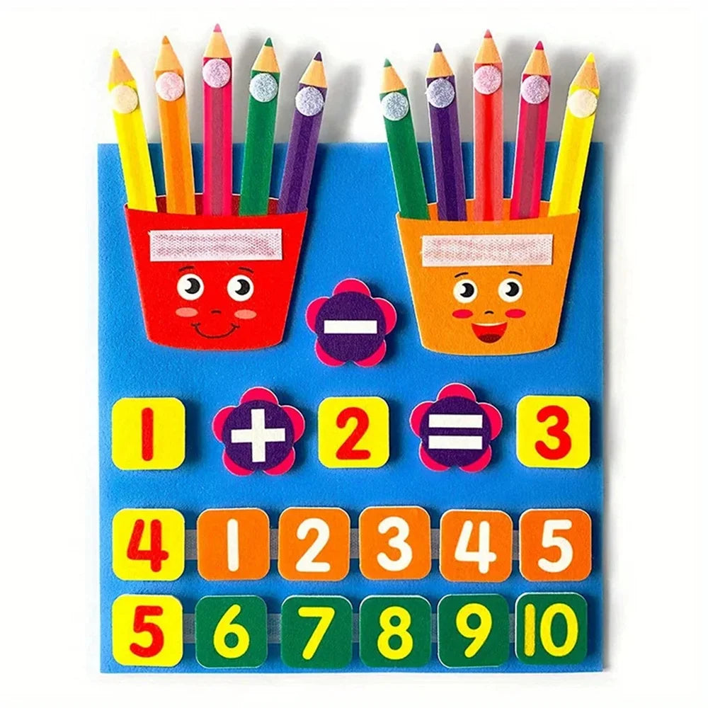 Felt Math Learning Puzzle Board