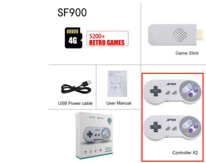 Retro TV and wireless dual player built-in 5200 games