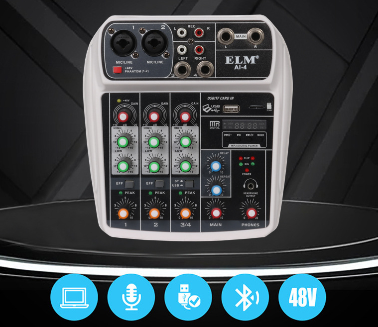 LivePro Portable Vocal Recording Mixer