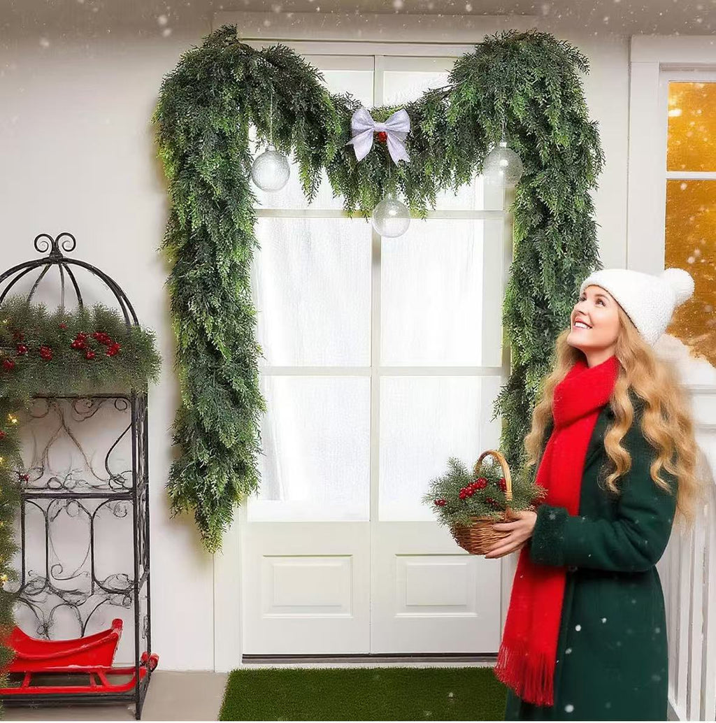 Cozy Cedar Holiday Garland Decor