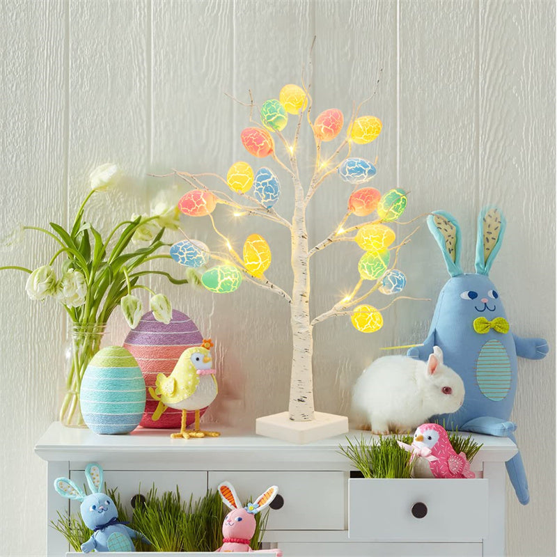 Instant Easter Ambience — Cozy LED Birch Tree Decor