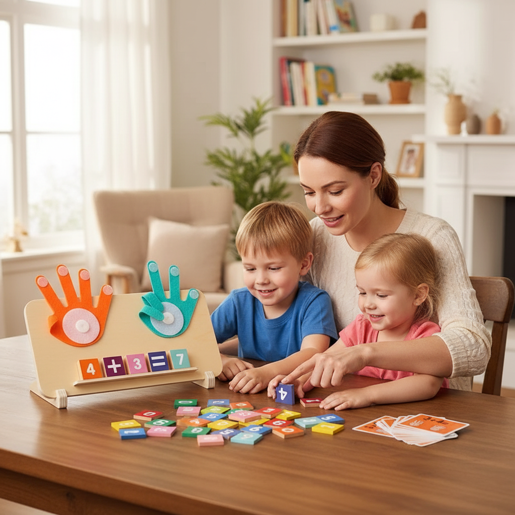 Wooden Number Learning Board