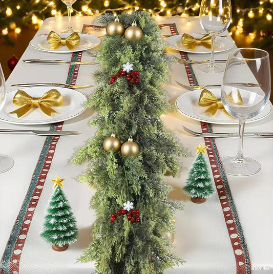 Cozy Cedar Holiday Garland Decor