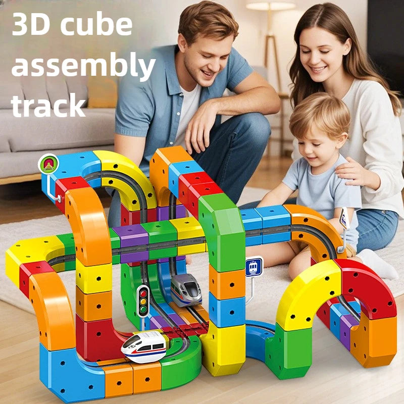 Magnetic Rail Car Builder Set