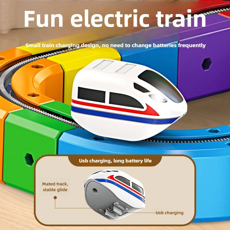 Magnetic Rail Car Builder Set