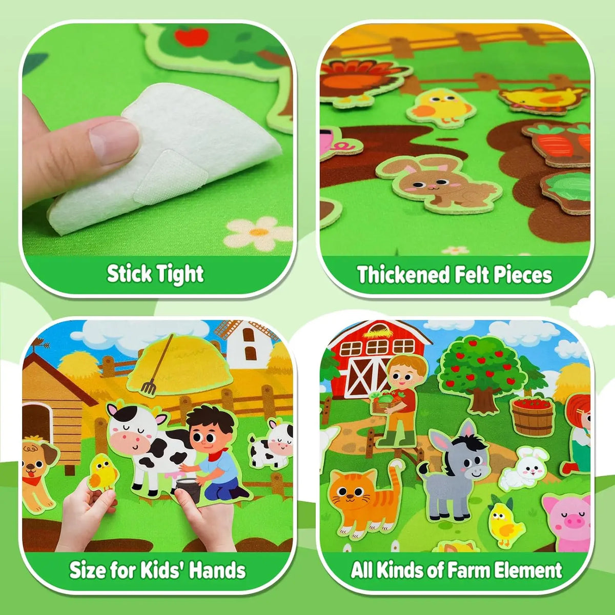 Farm Friends Felt Playset