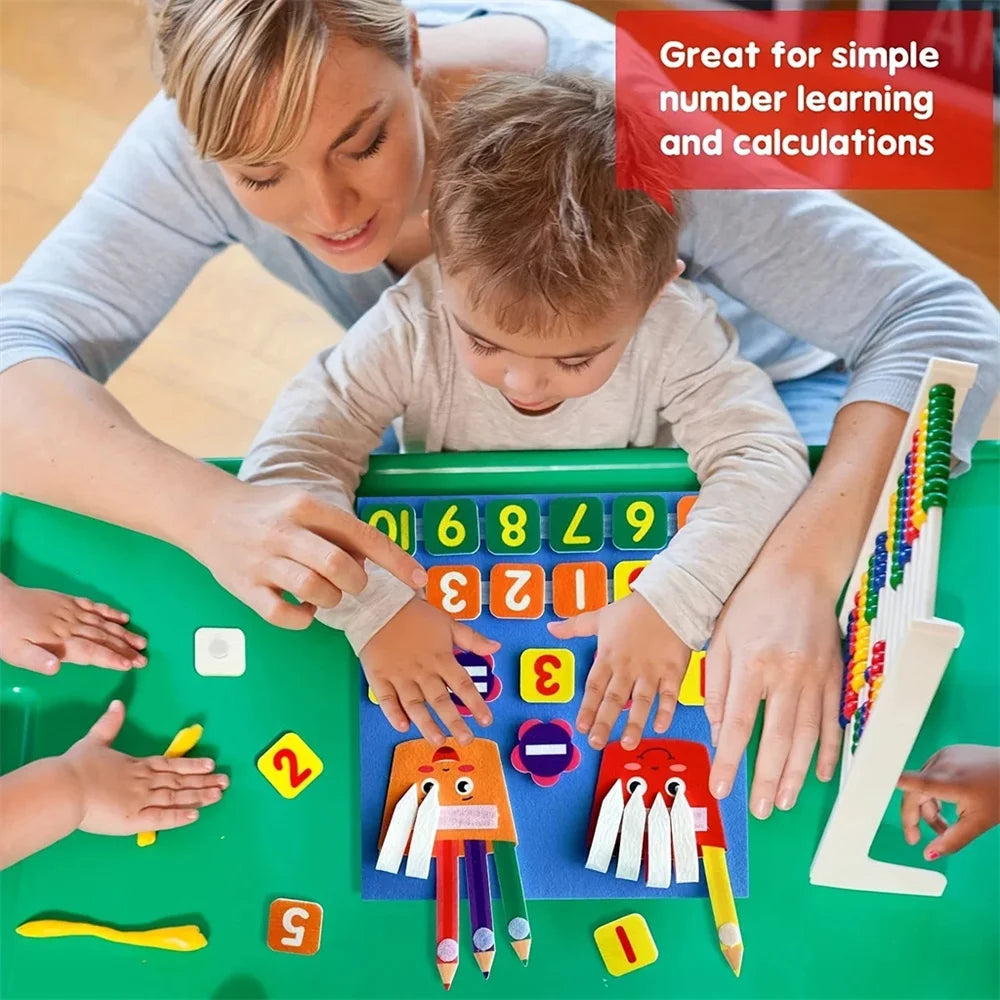 Felt Math Learning Puzzle Board