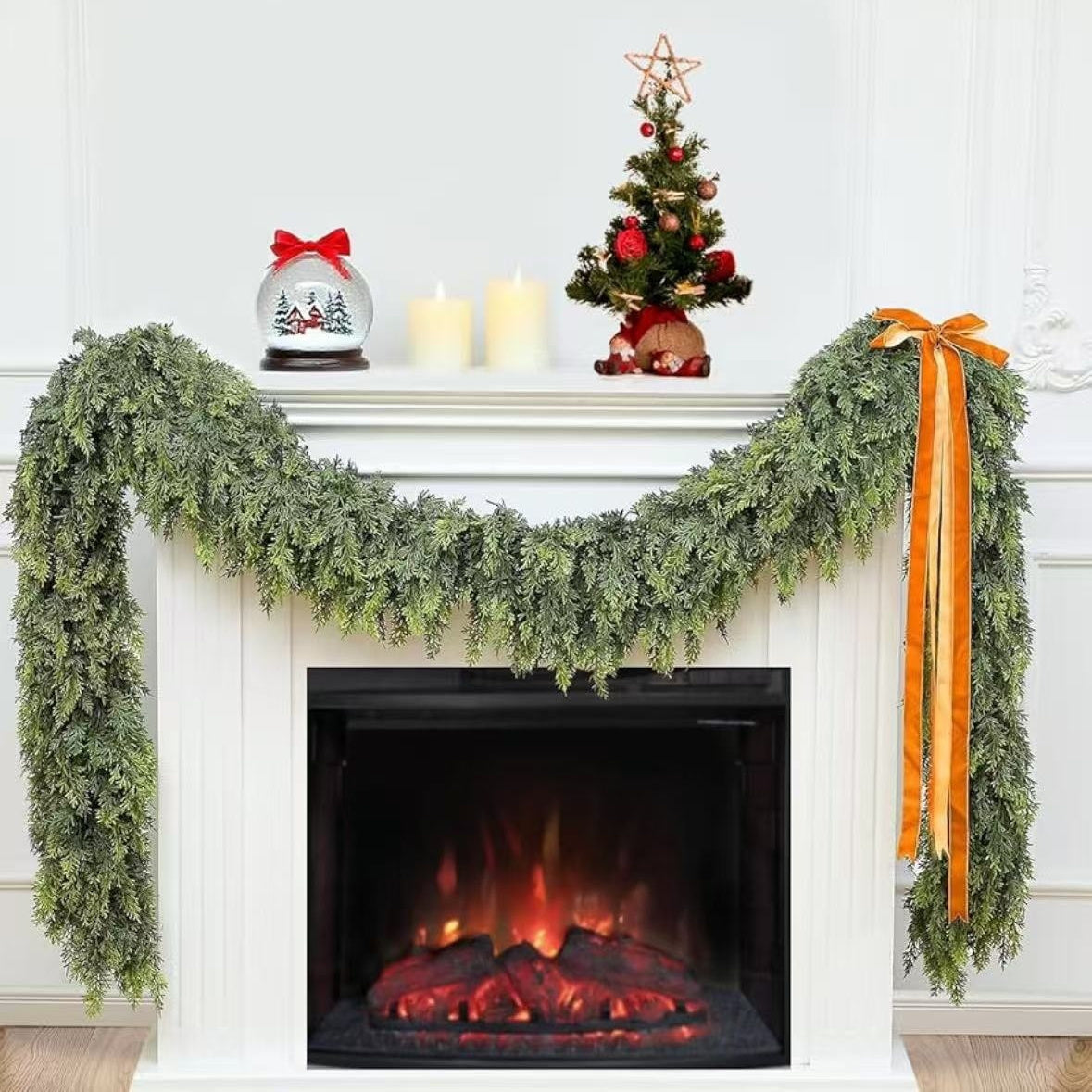Cozy Cedar Holiday Garland Decor