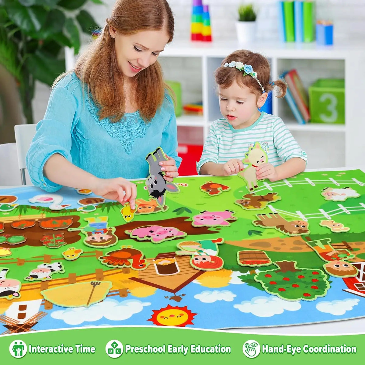 Farm Friends Felt Playset