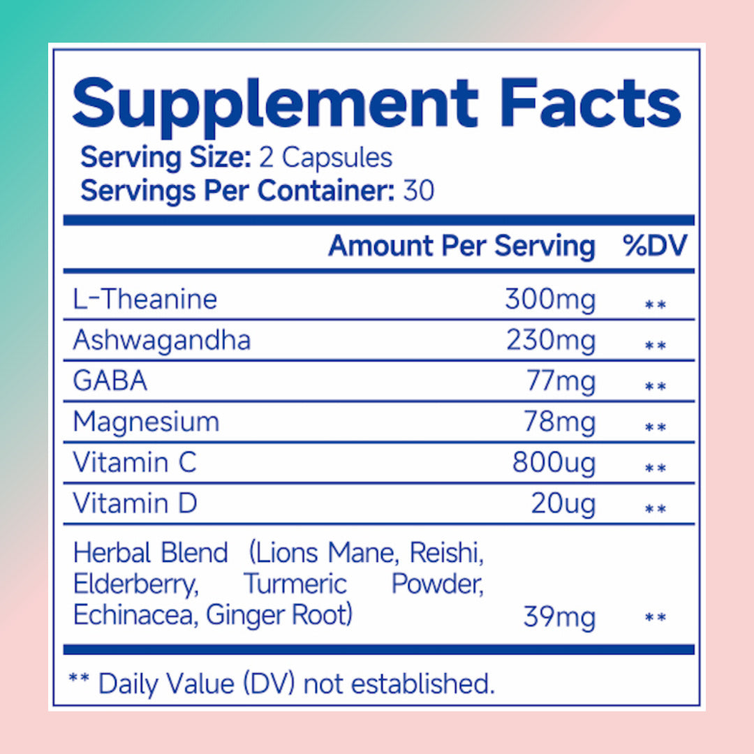 Ashwagandha With L-Theanine, Magnesium Supplement For Women