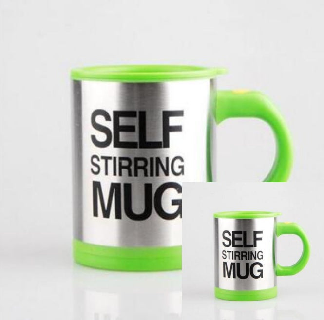 Auto Stirring Steel Coffee Mug
