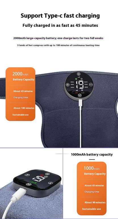 WarmFlex Self-Heating Vibration Knee Pad Massager