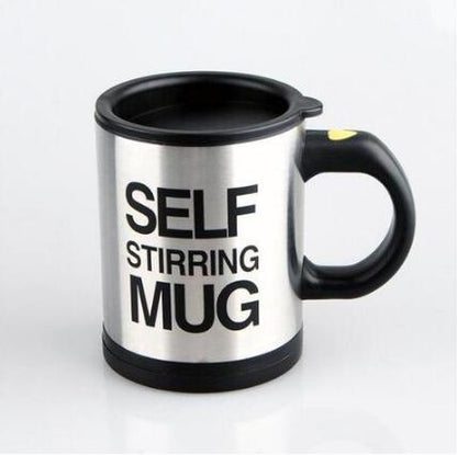 Auto Stirring Steel Coffee Mug
